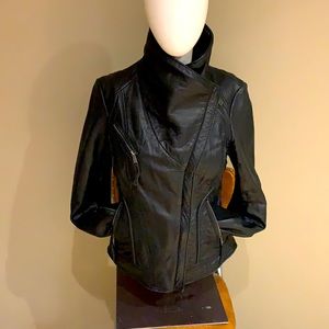 Michael Kors Black leather jacket size S